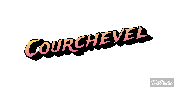 Courchevel Efekt tekstowy