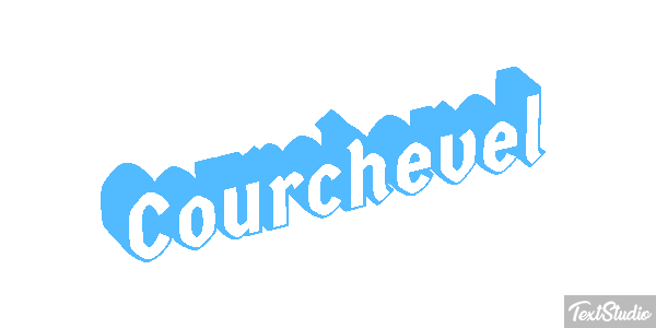 Courchevel Efekt tekstowy