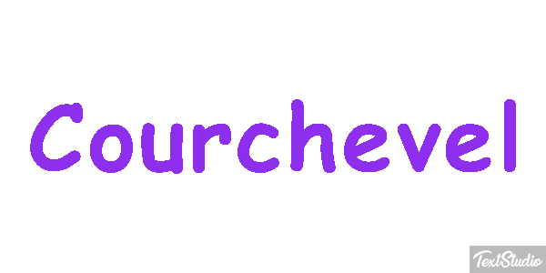 Courchevel Efekt tekstowy