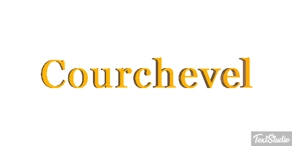 Courchevel Efekt tekstowy