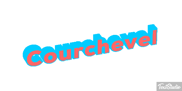 Courchevel Efekt tekstowy