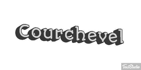 Courchevel Efekt tekstowy