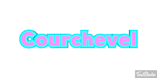 Courchevel Efekt tekstowy