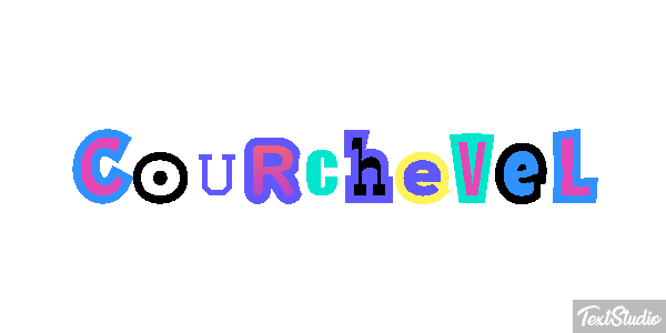 Courchevel Efekt tekstowy