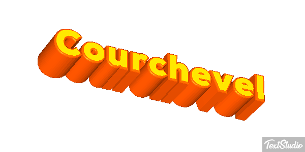 Courchevel Efekt tekstowy