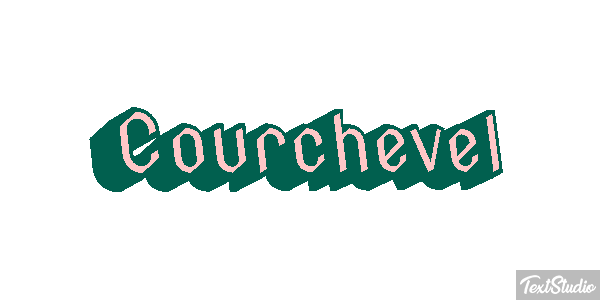 Courchevel Efekt tekstowy