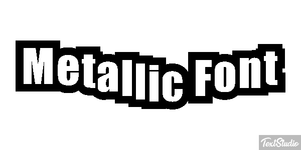 Metallic Font テキスト効果