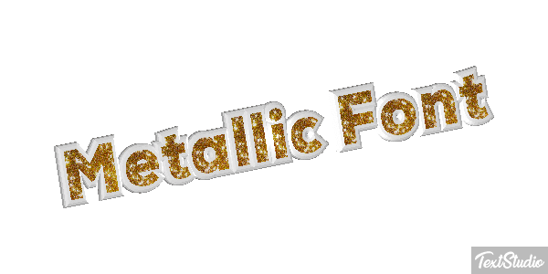 Metallic Font テキスト効果