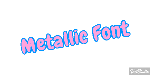 Metallic Font テキスト効果
