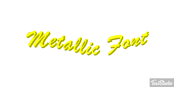 Metallic Font テキスト効果