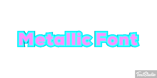 Metallic Font テキスト効果