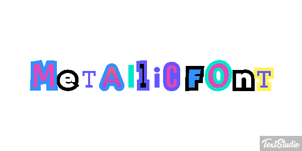 Metallic Font テキスト効果