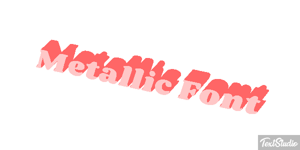 Metallic Font テキスト効果