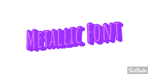 Metallic Font テキスト効果