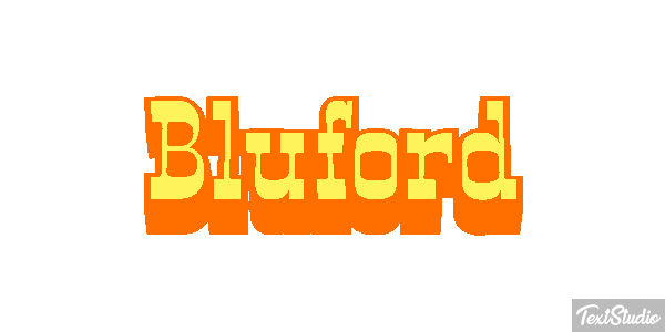 Bluford Effet de texte