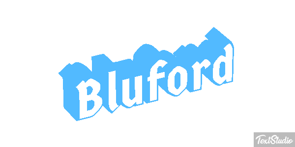 Bluford Effet de texte