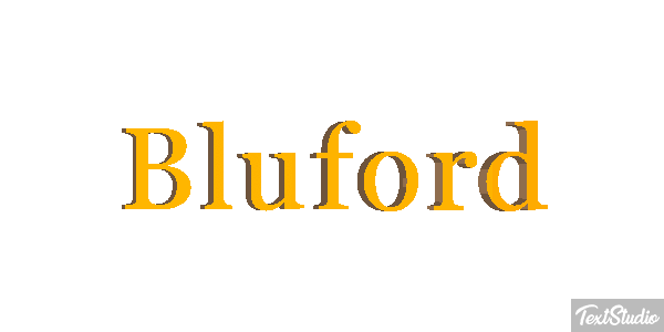 Bluford Effet de texte