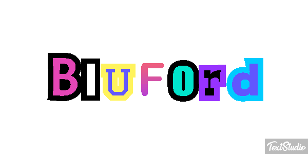 Bluford Effet de texte