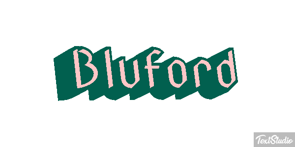 Bluford Effet de texte