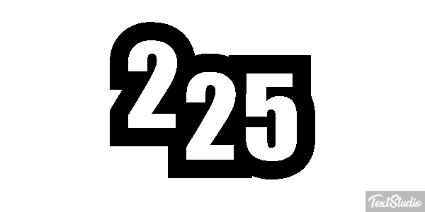 225 Tekst effect