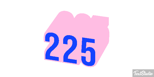 225 Tekst effect