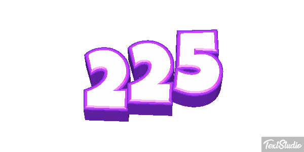 225 Tekst effect
