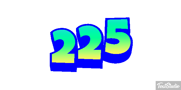 225 Tekst effect