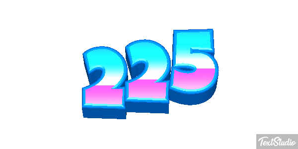 225 Tekst effect