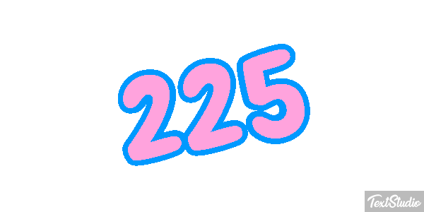 225 Tekst effect