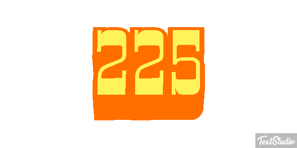 225 Tekst effect