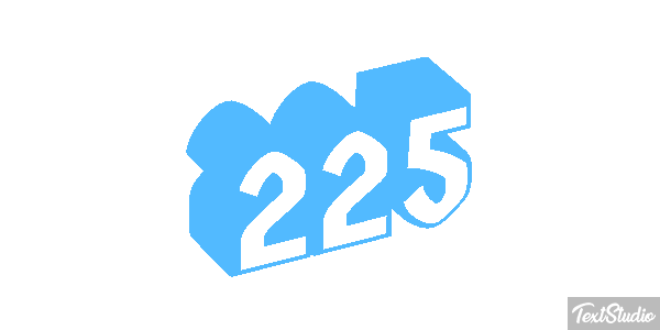 225 Tekst effect