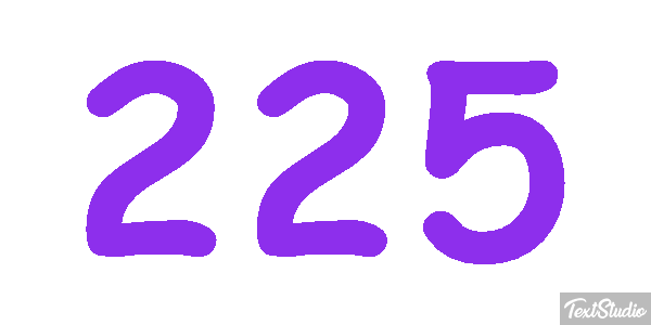 225 Tekst effect