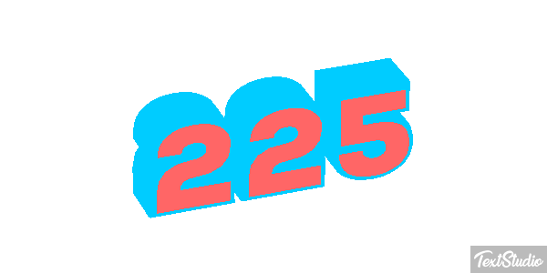 225 Tekst effect