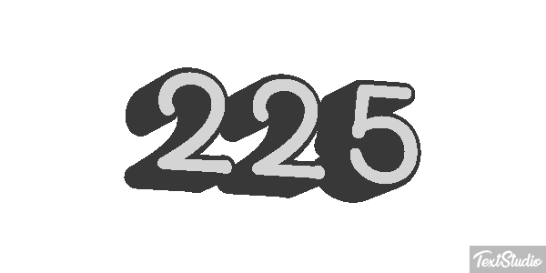 225 Tekst effect