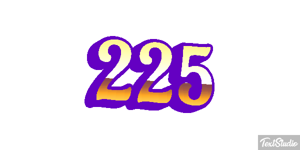 225 Tekst effect
