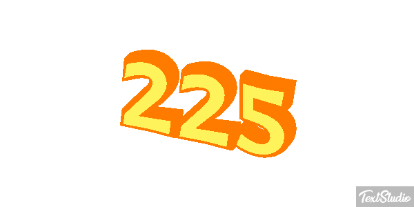 225 Tekst effect