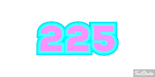 225 Tekst effect