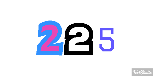 225 Tekst effect