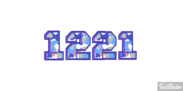 1221 Tekst effect