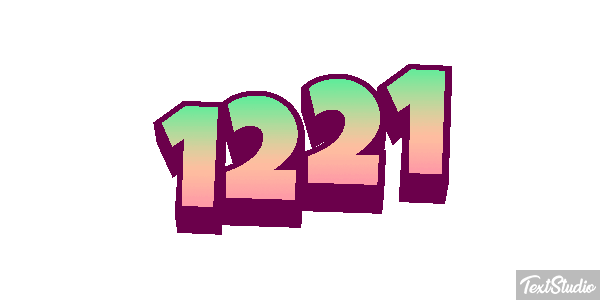 1221 Tekst effect
