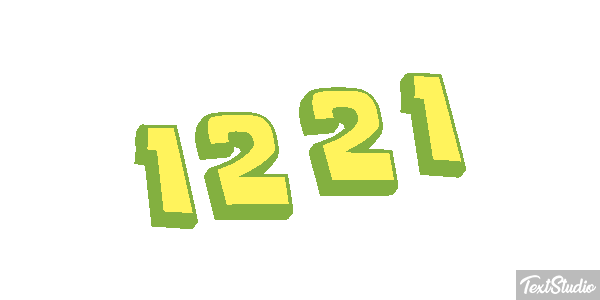 1221 Tekst effect