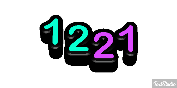 1221 Tekst effect