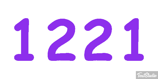 1221 Tekst effect