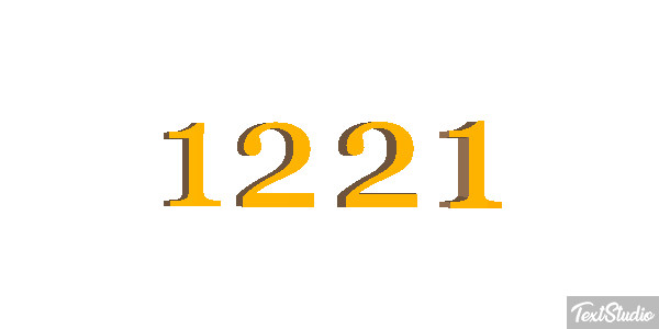 1221 Tekst effect