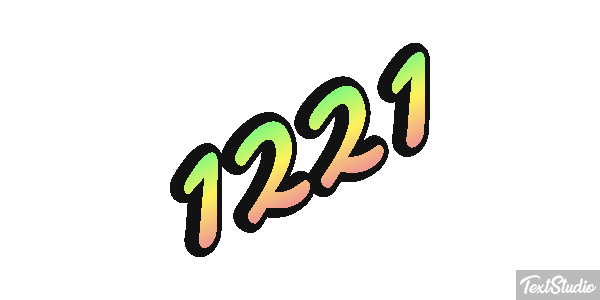 1221 Tekst effect