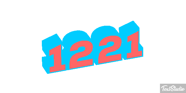 1221 Tekst effect