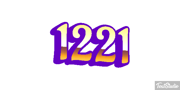 1221 Tekst effect