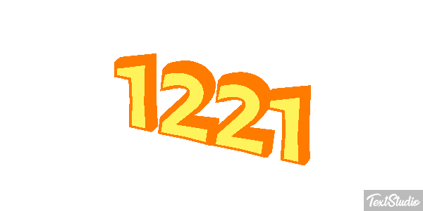 1221 Tekst effect