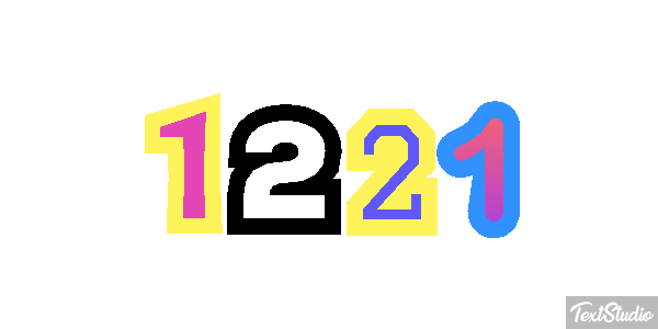 1221 Tekst effect