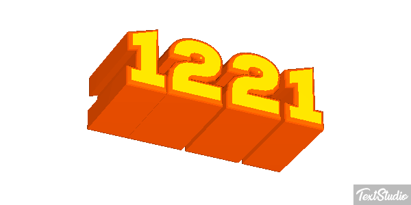 1221 Tekst effect